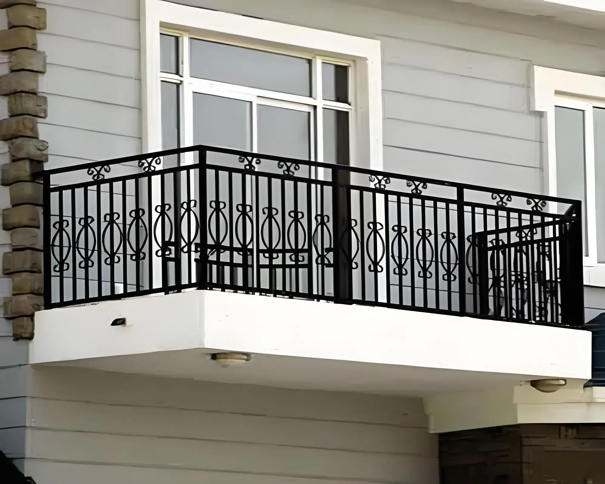 التخصيص الحديد الزهر حديقة سياج شرفة الدرابزين بارك المدرسة الضميمة جدار درابزين بناء الطريق السريع الأرضيات المقاوم للصدأ #4