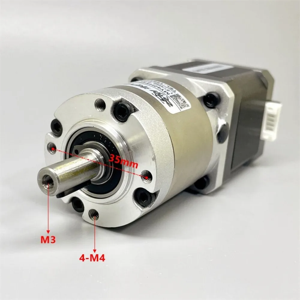 1PC 42 Planetary Gear Stepper Motor Ratio 100:1 2A High Torque High Precision Reduction Motor for 3D Printer Engraving Machine