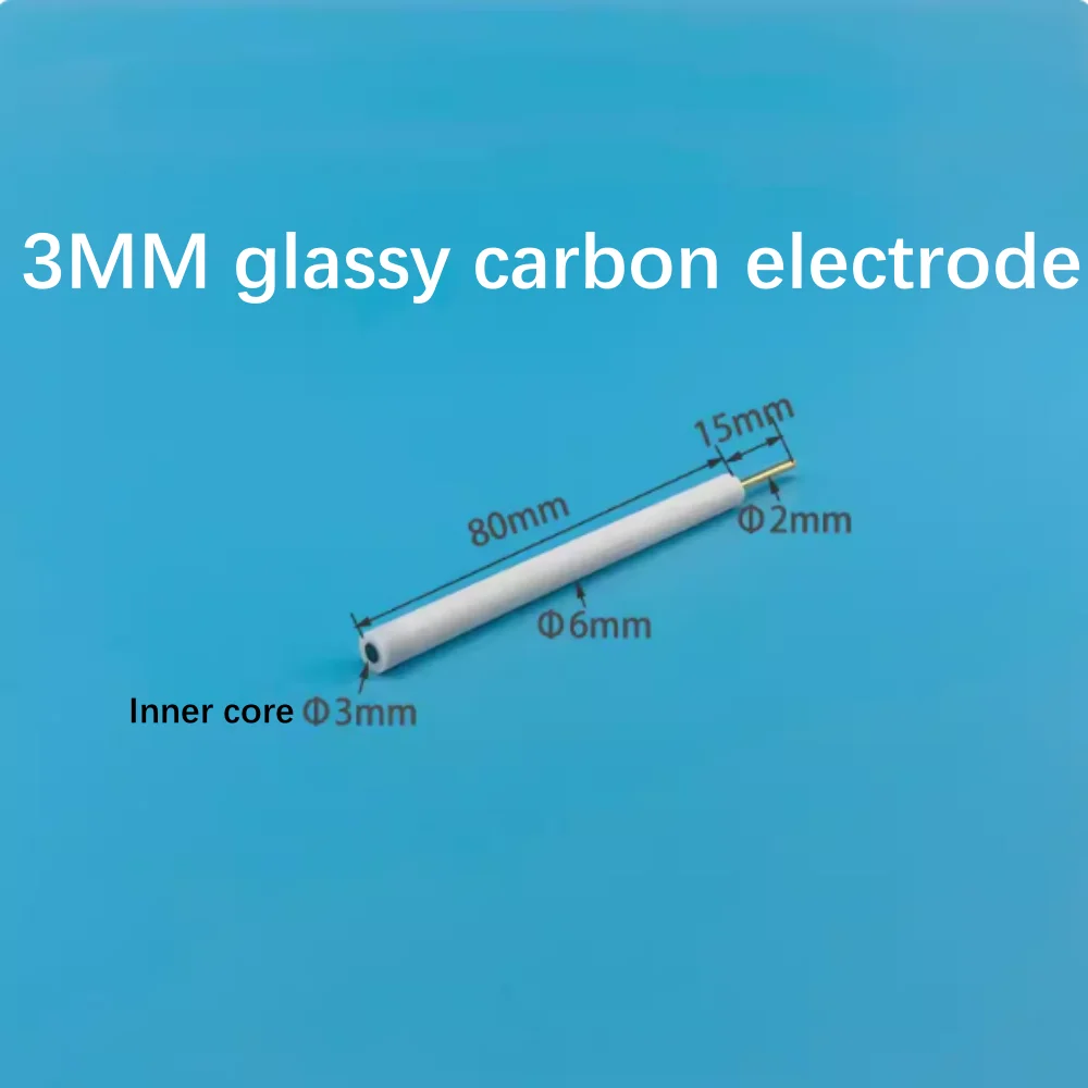 Glassy carbon electrode, working electrode, 3mm / 4mm / 5mm glassy carbon electrode. Imported glassy carbon