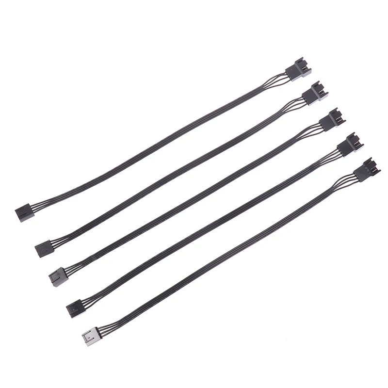 5PCS 4Pin PWM CPU Fan Wire Connector Adapter Computer Fan Extension Power Cable Replacement Accessories 24AWG