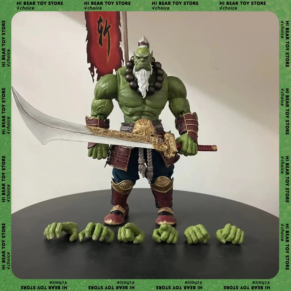 21cm World Of Warcraft Orc Anime Figure Blade Master World Of Warcraft Guardian Of The Horde Model Collection Decor Toys Gifts