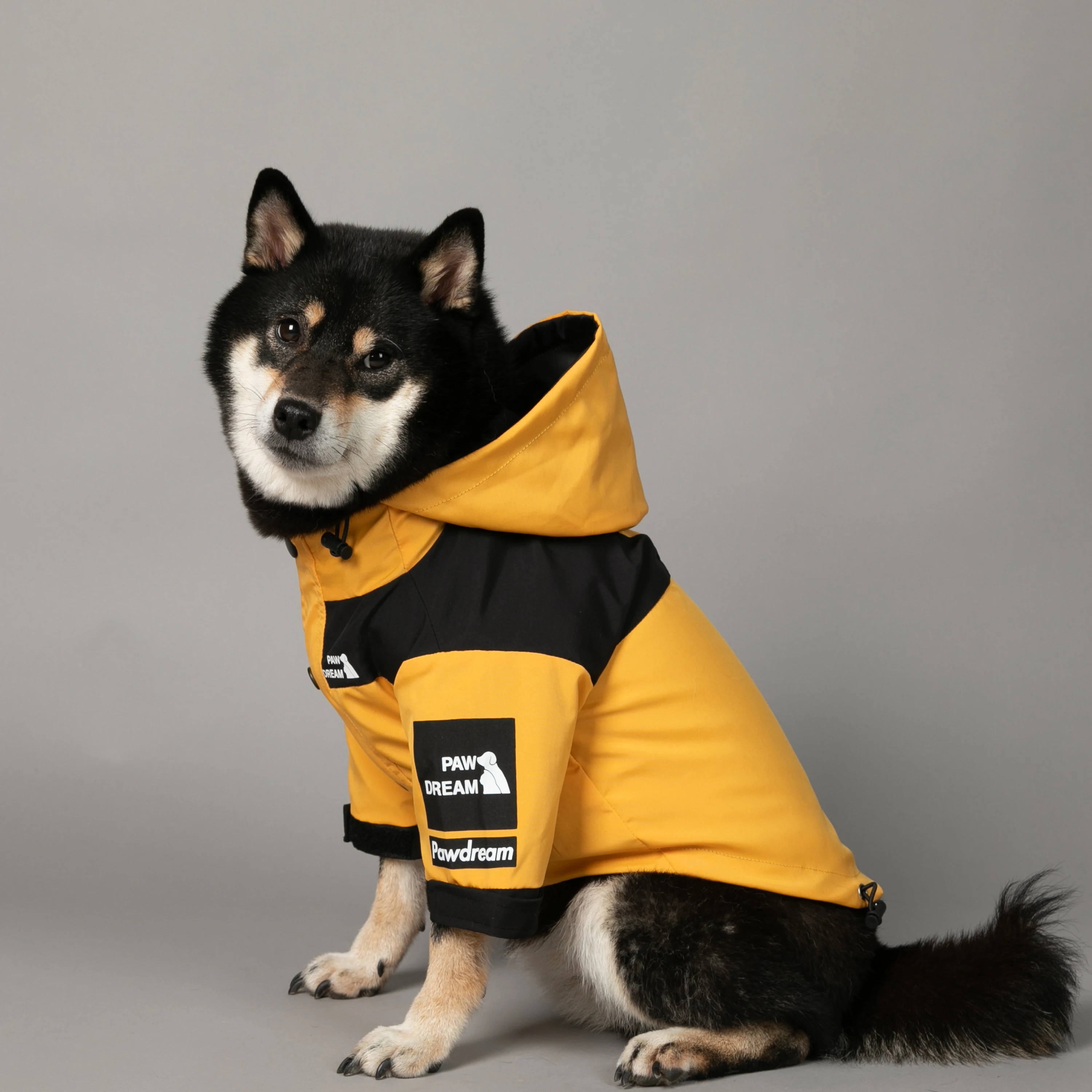 

PAW DREAM Dog Clothes Raincoat For Small Big Dogs Wind Coat Windbreaker French Bulldog Hoodie Dogs Clothes Jacket Shiba Inu