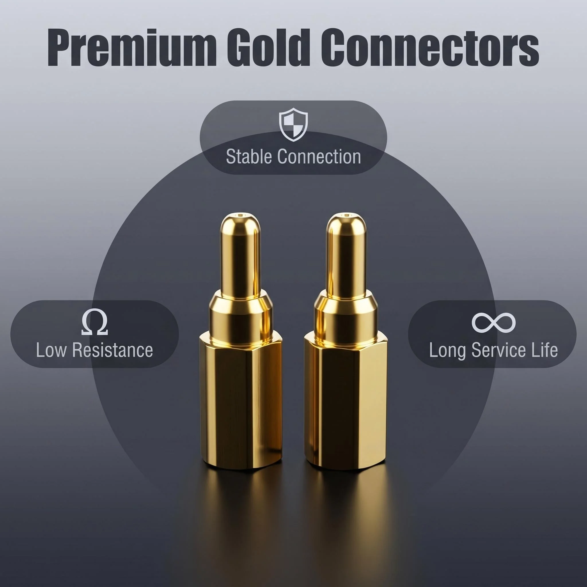 20/50/100Pcs Ultra Low Profile 1.5mm Horizontal Surface Mount Pogo Pin Connector Angled Battery Spring Loaded Gold Plated Probe