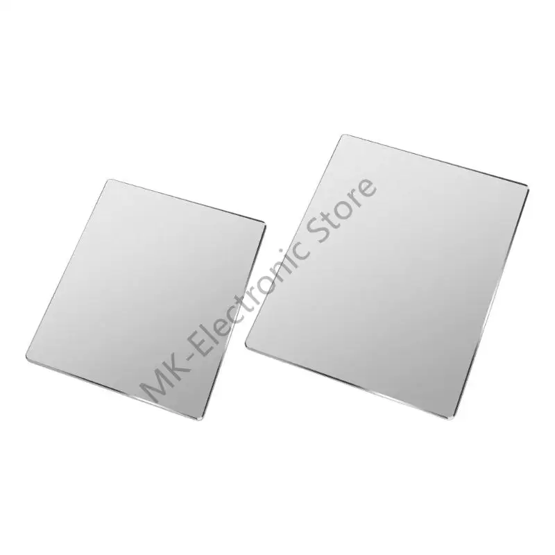 

R2LF Hard Silver Metal Aluminum Mouse Pad Mat Smooth Thin Double Side Mouse Mat Waterproof Fast for Gaming