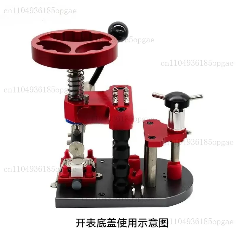 Watch repair tools, watch cap opening, four-purpose capping machine, multi-function capping machine, cap prying and rotating pre