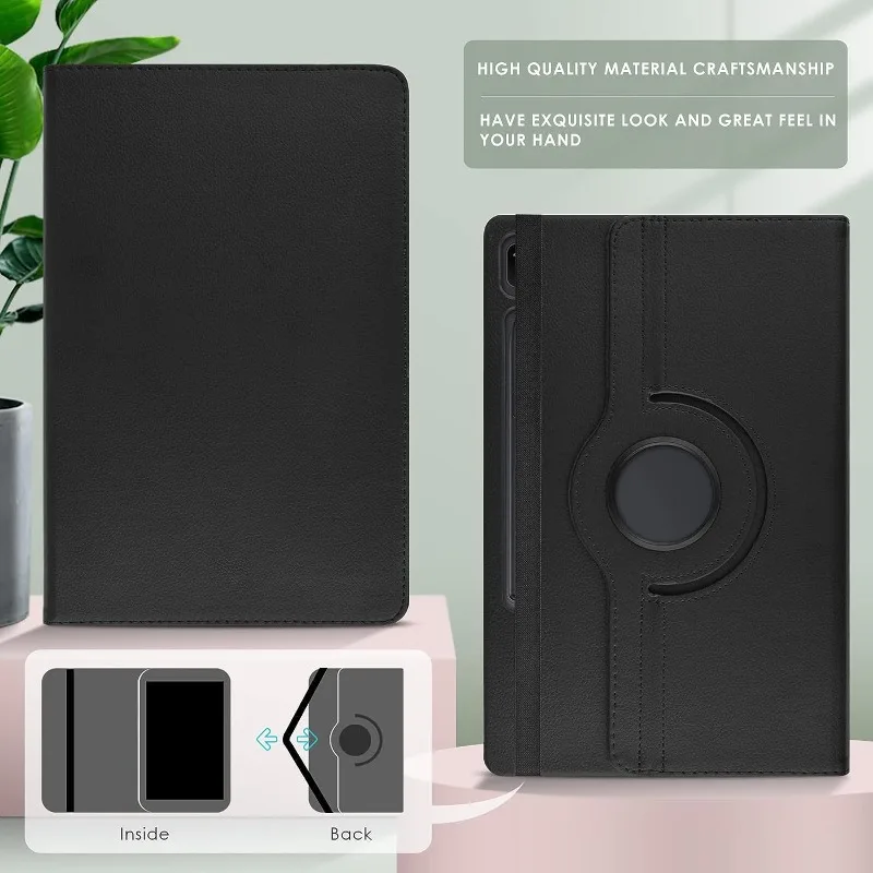 Case for Samsung Galaxy Tab S9 Ultra 14.6 S8 Plus 12.4 S7 FE 11 360 Rotating Tablet Cover Tab S5e 10.5 S6 lite 10.4 A9+8.7 Cases