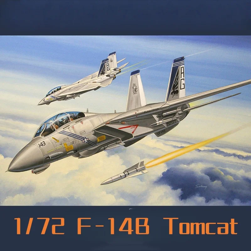 

TRUMPETER 1/72 F-14B Tomcat Fighter Plastic Assembly Puzzle Model