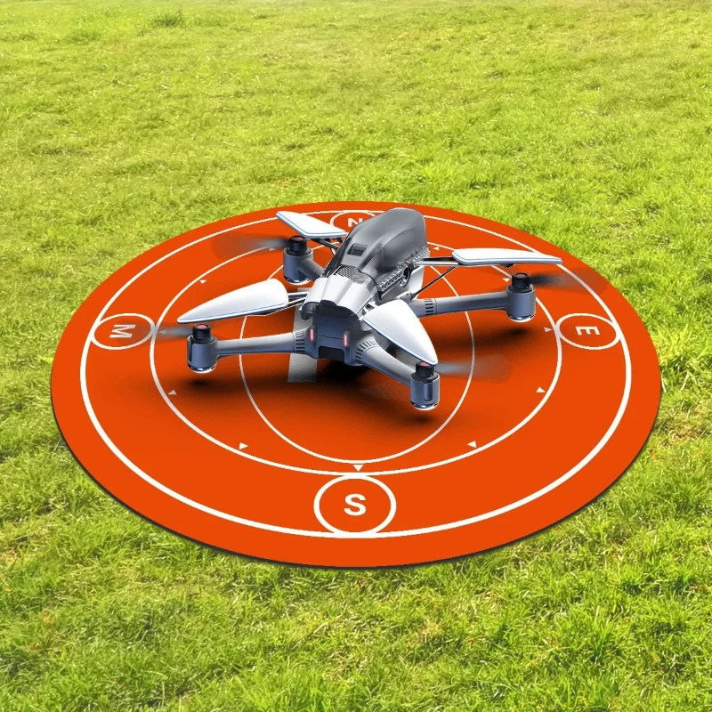 Almofada de pouso para drone rc, 50cm, borracha natural, portátil, helipad, para controle remoto, quadricóptero, aeronave, uso interno e externo