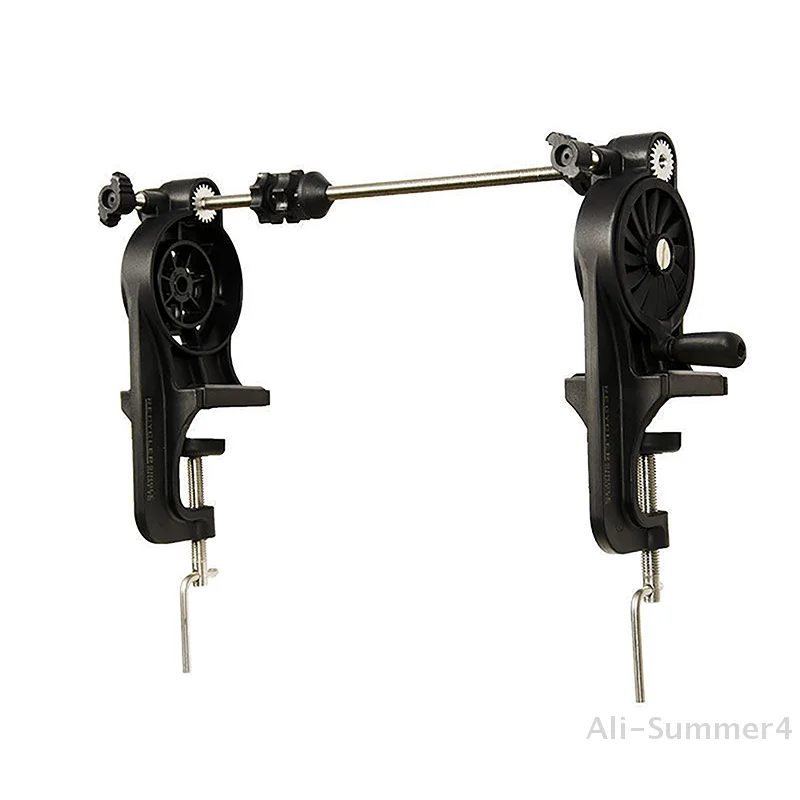 خيط صنارة الصيد التخزين المؤقت المحمولة الجدول المشبك خيط صنارة الصيد اللفاف قابل للتعديل الصيد بكرة خط التخزين المؤقت آلة لقضبان سميكة/رقيقة