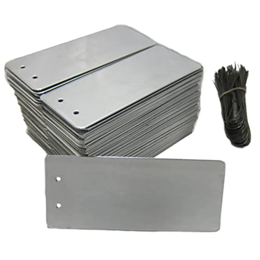 

Impress-O-Tag Jumbo Double Sided Write On Metal Foil Tags Pack of 100