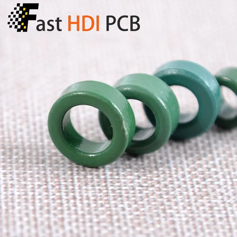 녹색 Mn-Zn 페라이트 토로이달 코어 20-28mm - 변압기 EMI 차폐용 항간섭 공통 모드 초크 코어