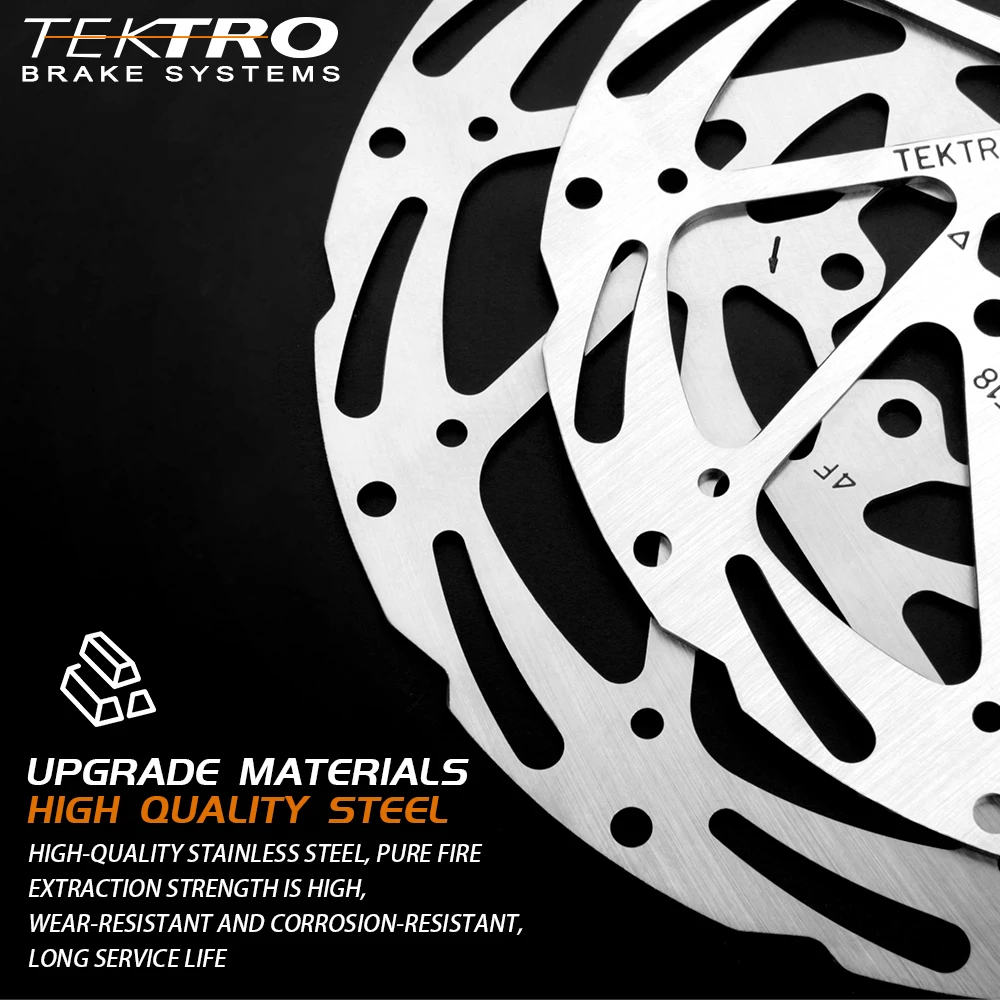 Tektro MTB Disc Brake 160 180 203mm Bicycle Rotors with 6 Bolts Hydraulic Disc Brake Record Mountain Bike Rotors Cycling Parts