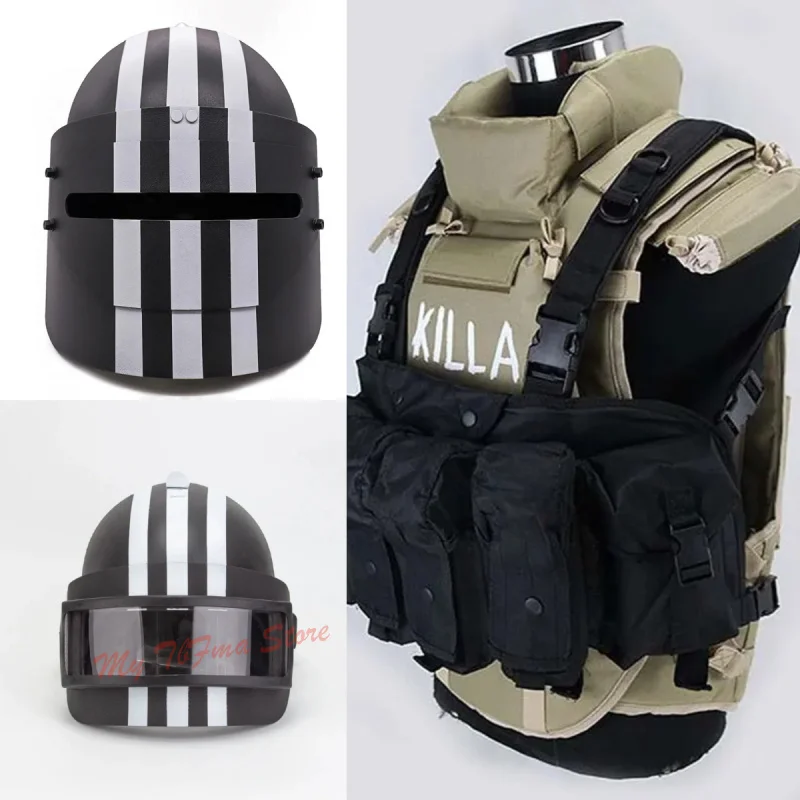 Chaleco ruso 6b13 versión Killa K6-3/K-63/K63 casco Altyn y casco MASKA pesado y bolsa con perchas negras