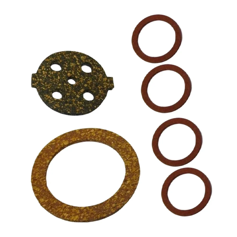 For Massey For Ferguson TE20 TED TVO Tractor Fuel Tap Bowl Seal Gasket Kit 1 Set Cork Glass Seal Fibre Washers