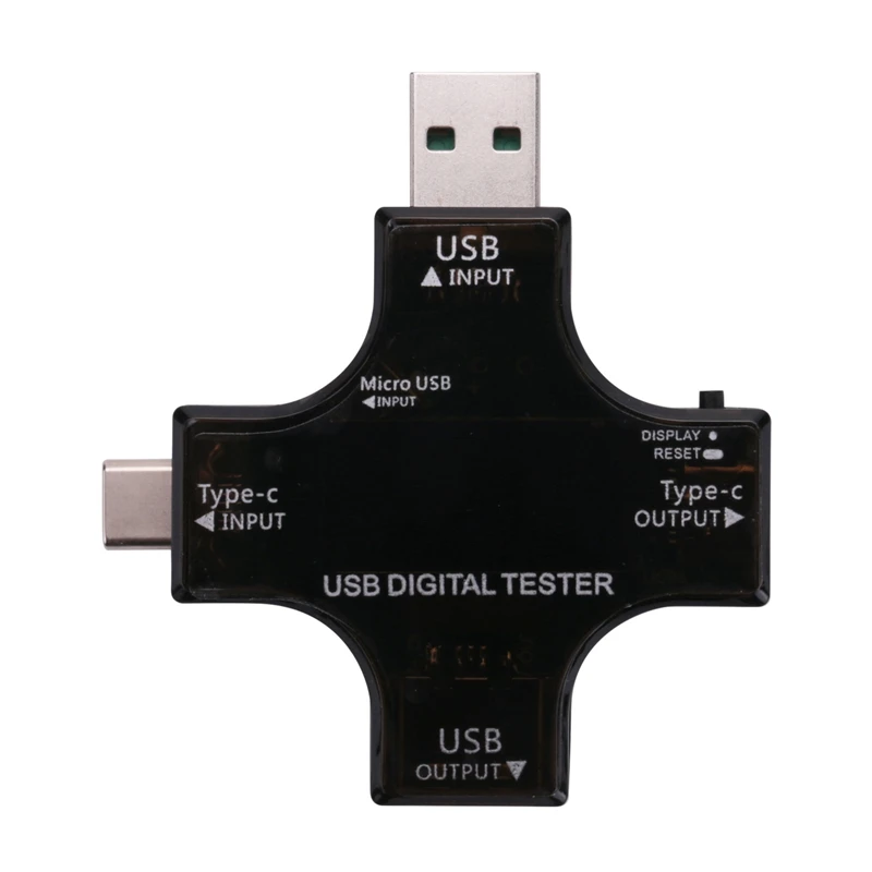 

2 шт., цифровой мультиметр 2 в 1 с USB Type-C и погрузчиком