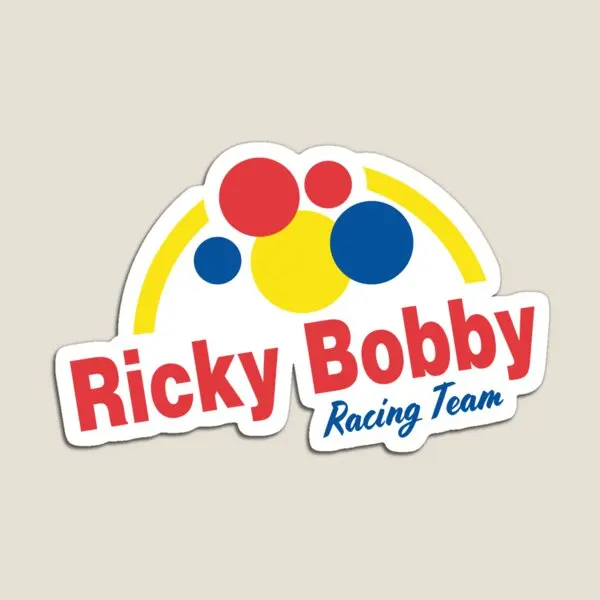 

Ricky Bobby Racing Team Talladega Nigh Magnet Kids Toy Holder Colorful Home Children Cute Stickers Funny Baby