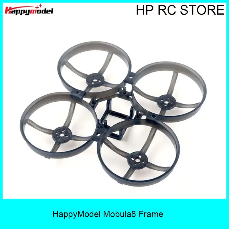 

HappyModel Mobula8 85mm FPV Frame Kit 11.5g, Support 2" Prop 25.5x25.5mm Stack for 1-2S Brushless Tinywhoop & Toothpick Drone