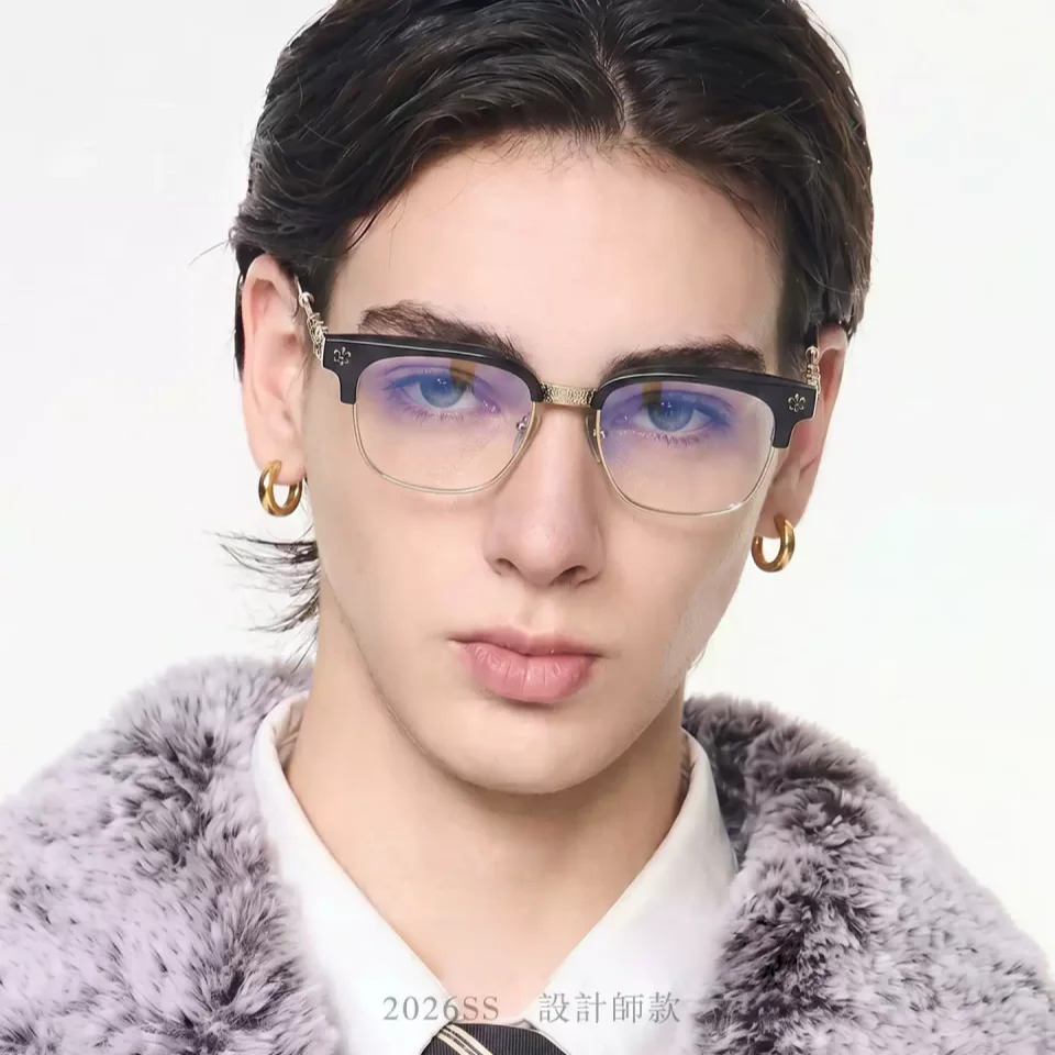 fashion-high-end-brand-design-men's-titanium-frame-eyeglass-personalized-retro-carving-decoration-women's-acetate-luxury-glasses