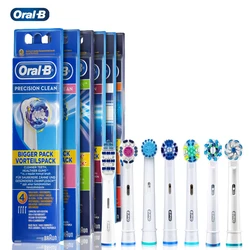 Oral B Genuine Replaceable Brush Heads Precision Clean Rotation Electric Toothbrush 4 heads EB17/EB18/EB20/EB25/EB30/EB50/EB60