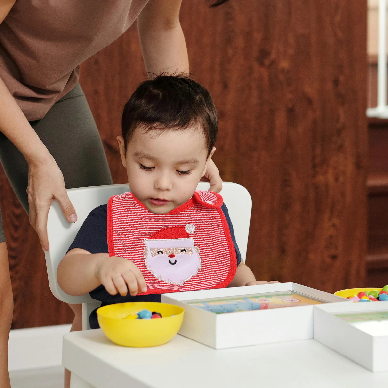 2 قطعة مريلة التسنين للأطفال من القطن لعابه منشفة للأطفال الرضع مقاوم للماء ماصة حماية لطيف على الجلد آلة قابل للغسل #6