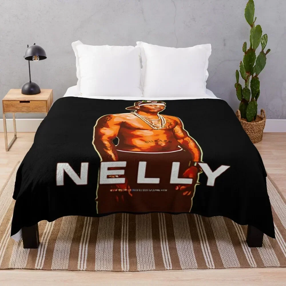 

nelly - Nelly Rapper Throw Blanket Men's Soft Warm Throw Blanket for Couch
