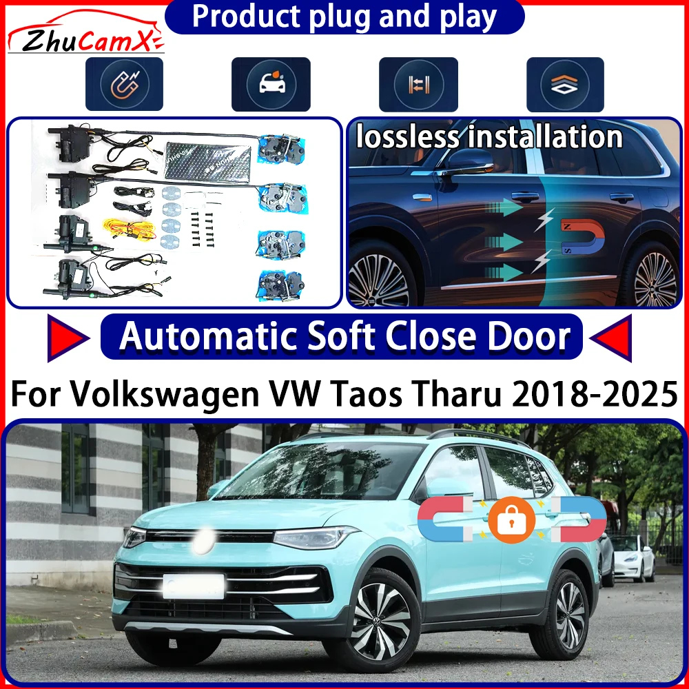 

Electric Door Lock Actuator for Volkswagen VW Taos Tharu 2018-2025 Soft Close Door Kit Power Latch System Auto Pull Door Easy