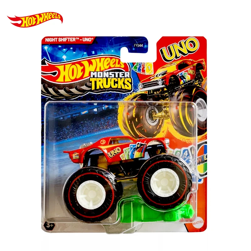 Hot Wheels Monster Trucks 1:64 Night Shifter UNO 1/64 Scale Die-Cast Model Car Toy for Boys Gift FYJ44