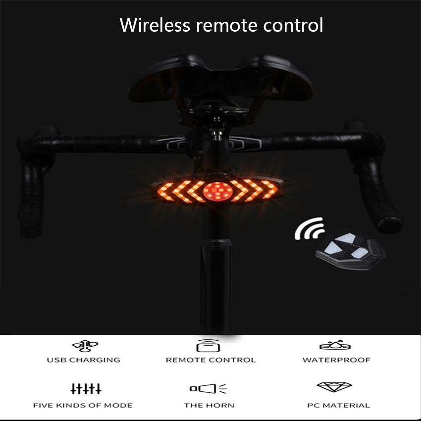 Waterproof Bicycle Warning Led Strobe Running Lights Signal Light Speaker Mtb Horn Loud Mountain Road Electric Bike Accessorie