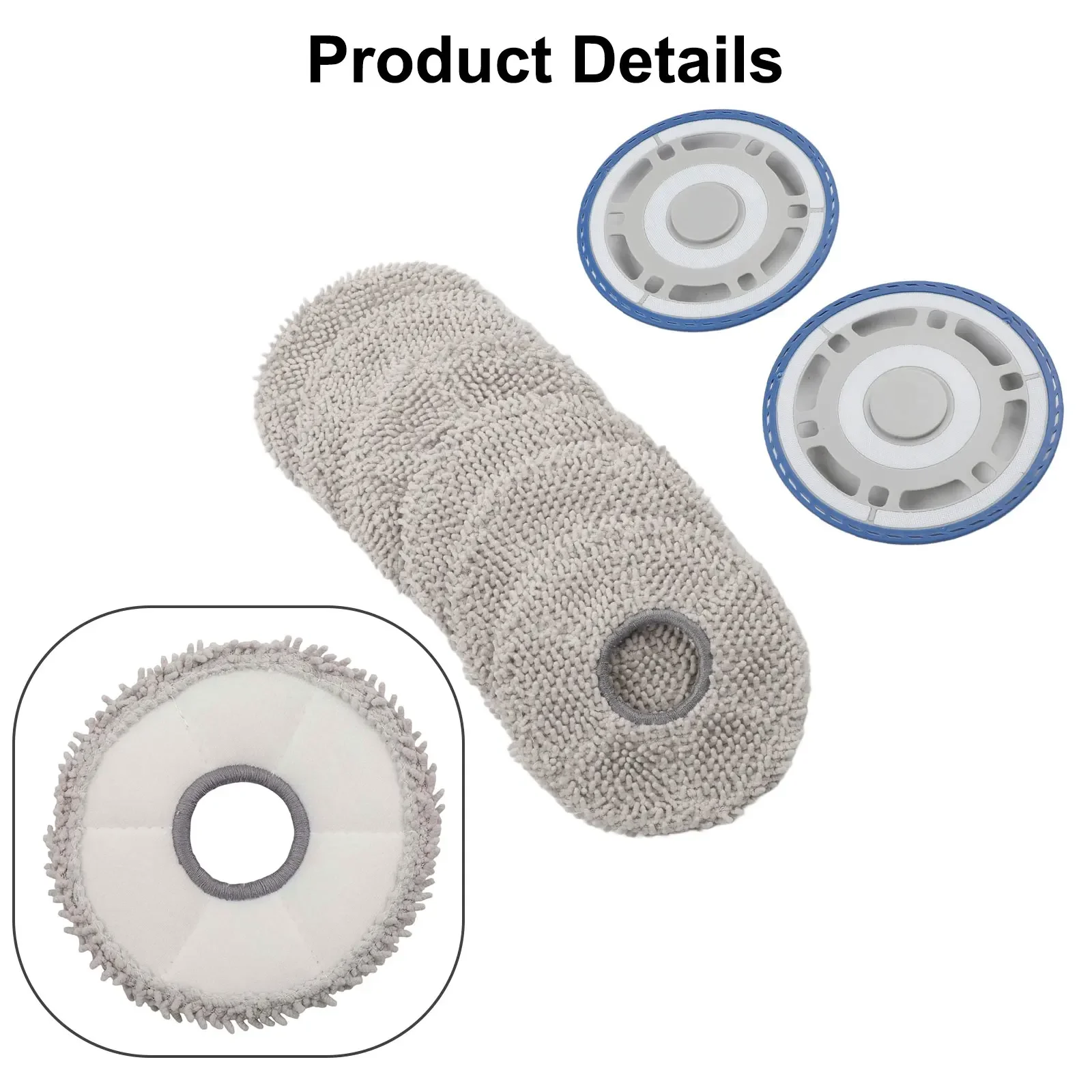 Complete Mop Cleaning Kit for ECOVACS For T30 For OMNI 2 Brackets + 8 Mop Pads for Optimal Home Cleaning Performance