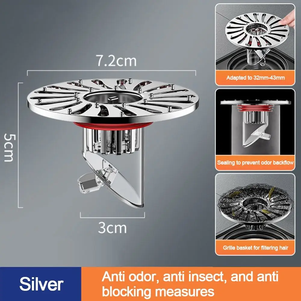 

Anti Odor Floor Drain Core Removable Colander Drain Cover Insect Prevention Sewer Strainer Plug Kitchen Bathroom Accessories