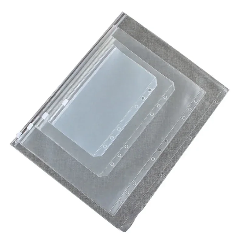 Imagem -04 - Pasta Binder Impermeável Transparente para Loose-leaf Notepad Papel Fotográfico Nota Bolsa de Armazenamento Acessórios para Notebook Buraco Pcs