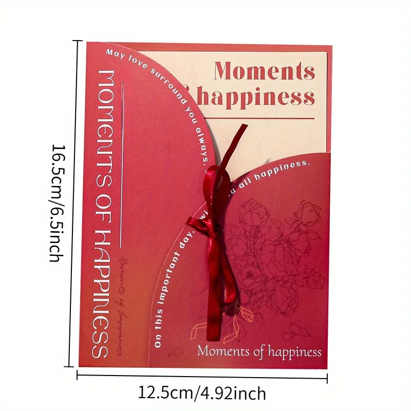 4pecs High-quality rectangular greeting card Romantic INS style blessing message envelope cards greeting cards for all occasions