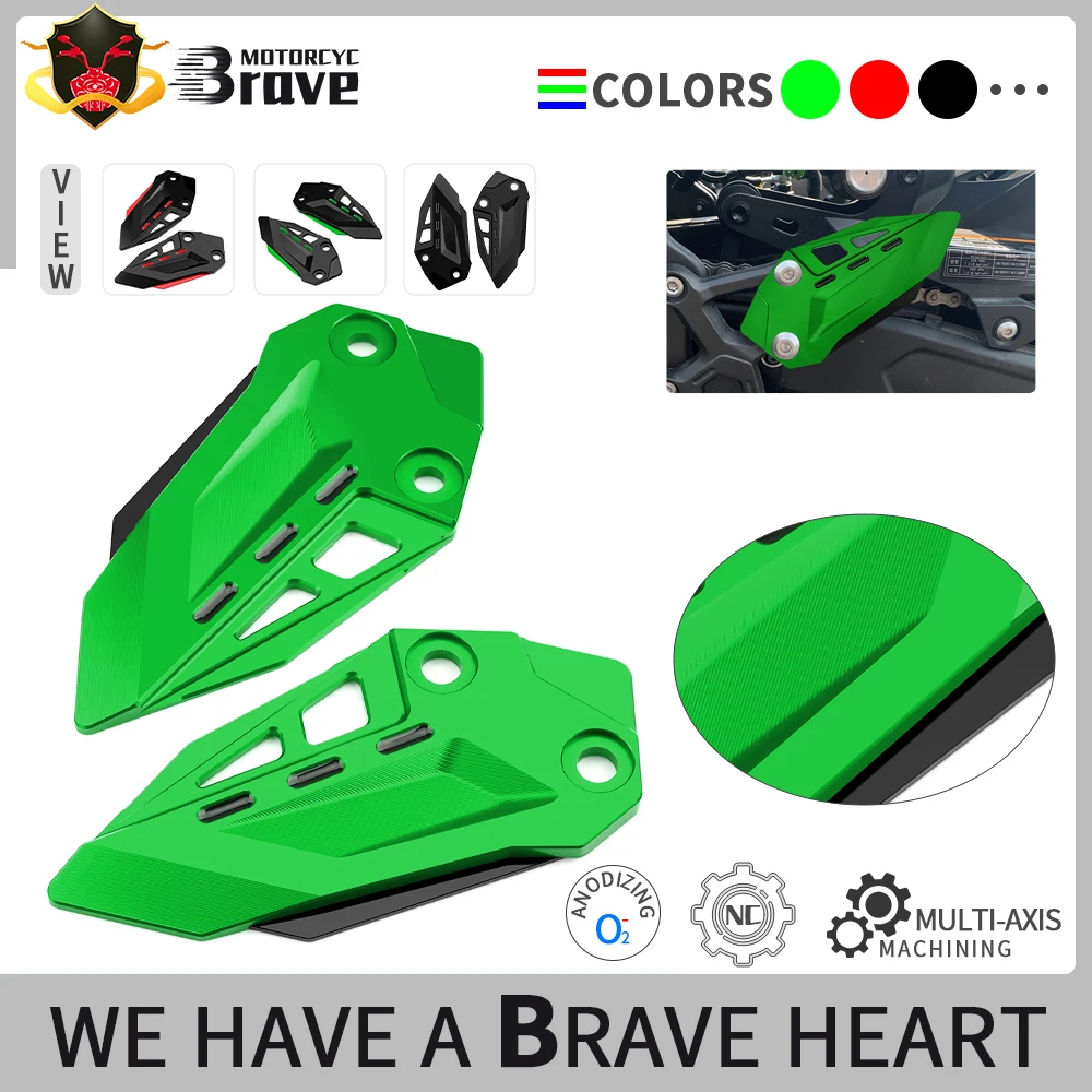 

For ZX4R ZX4RR zx4r zx4rr 2023 2024 Motorcycle Accessories CNC Aluminum Footpeg Heel Plates Guard Protector