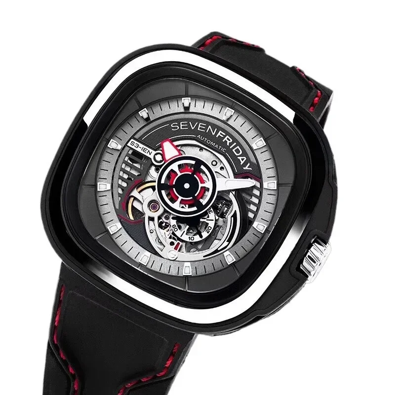 NEW original SEVENFRIDAY S series watch S3/01 men and women\'s automatic mechanical watch luxury fashion sevenfriday retro reloj