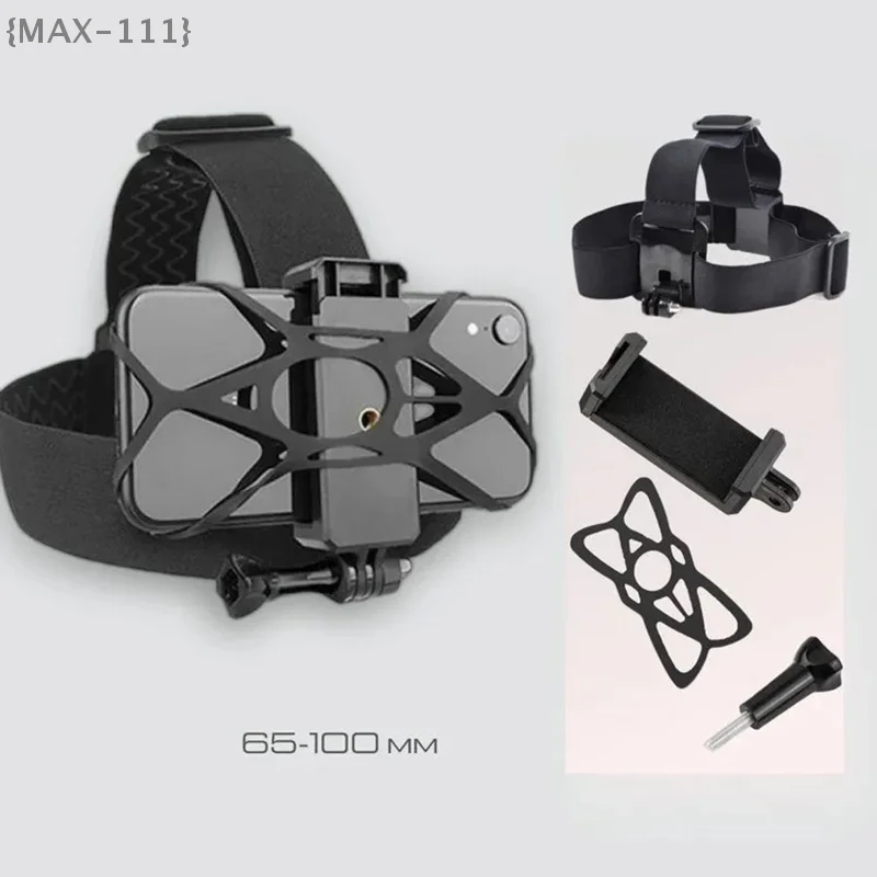 

【F2-MAX111】Head-Mounted Phone Holder First-Person Video Live Headband Body Mount For Phone Smartphones Action Camera