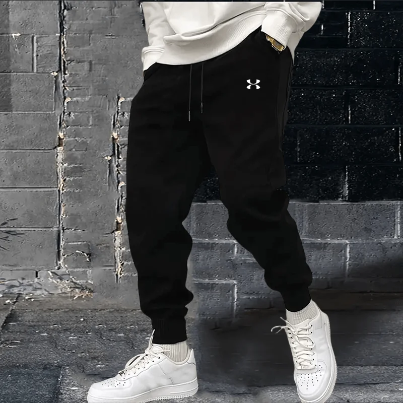 2025 new men's sports pants jogging sports pants spring and autumn fleece pants men's clothing fitness sports women loose winter