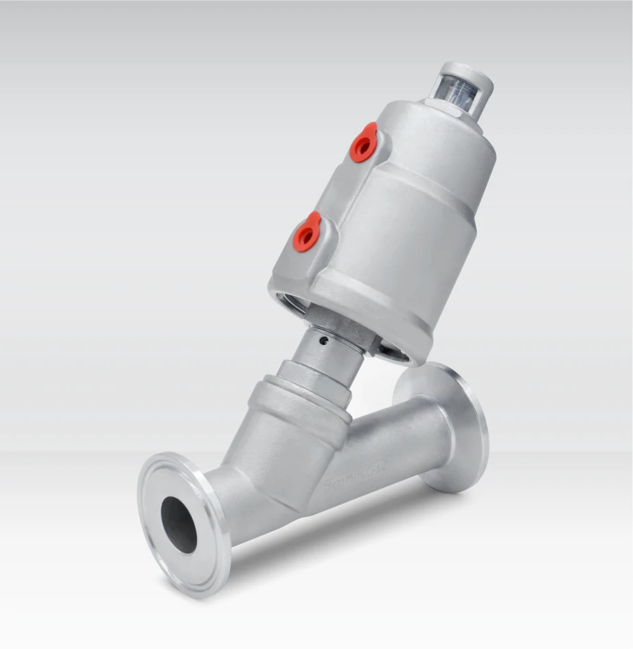 

Automatic Filling Machine Valve, Stainless Steel Quick Fill Air Steam Pneumatic Angle Seat Valve