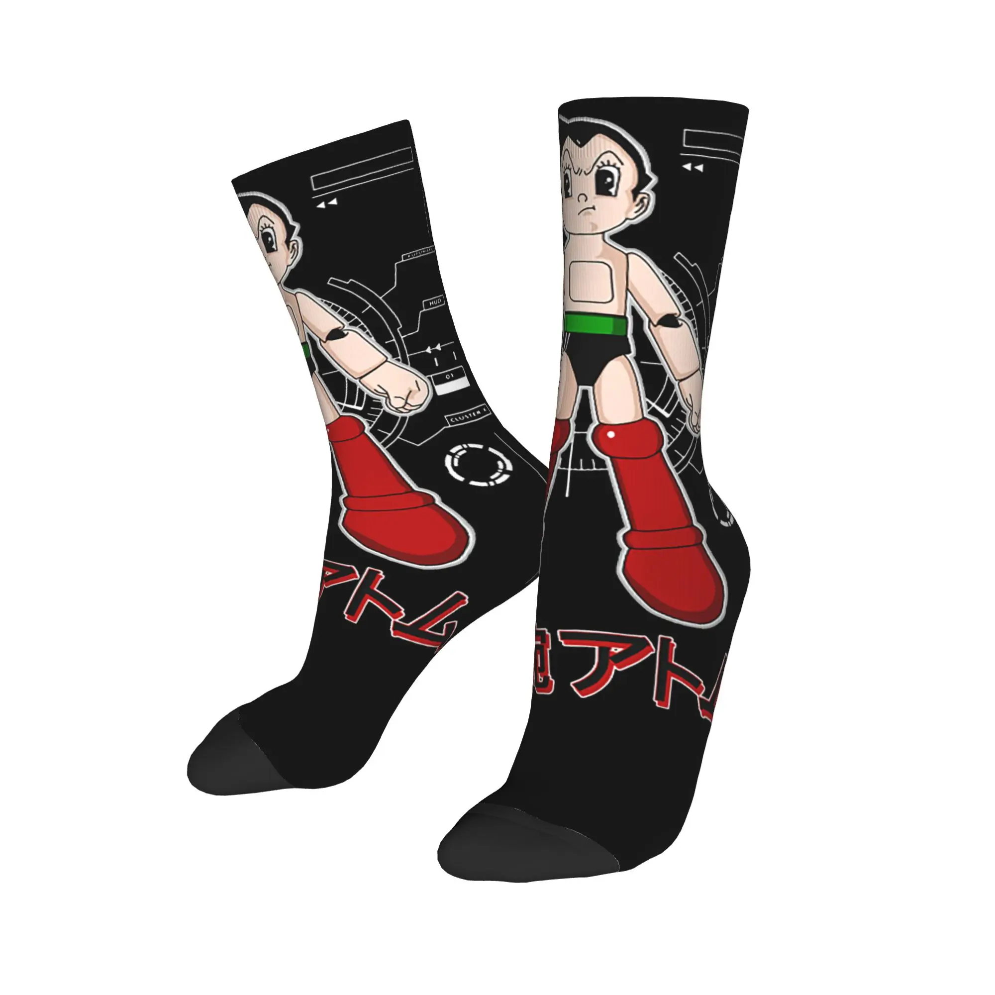 Astroboy Astro Boy Manga Socks Men Women Polyester Mighty Atom  Socks Spring Summer Autumn Winter Middle Tube Socks Gifts