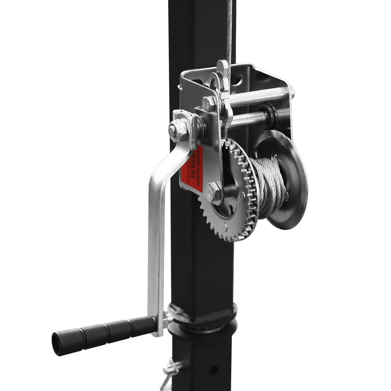 NOUVEAU palan d'attelage de camion, capacité pliable de 600 lb, grue pivotante à 360 ° et ascenseur pour les activités de chasse en plein air, générateurs de levage, tondeuses