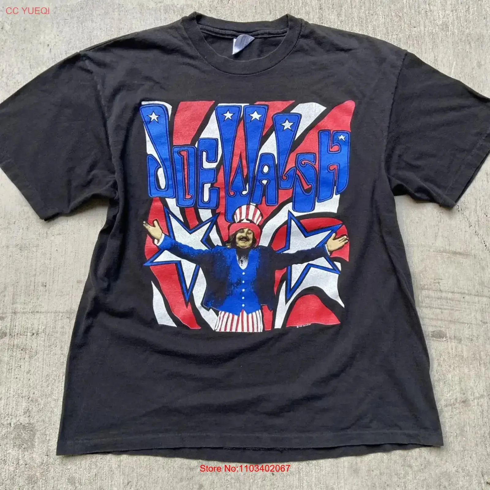 Camiseta vintage de Joe Walsh 1992 de algodón negro, tallas S a 5XL SG367, camiseta informal cómoda y transpirable para uso diario