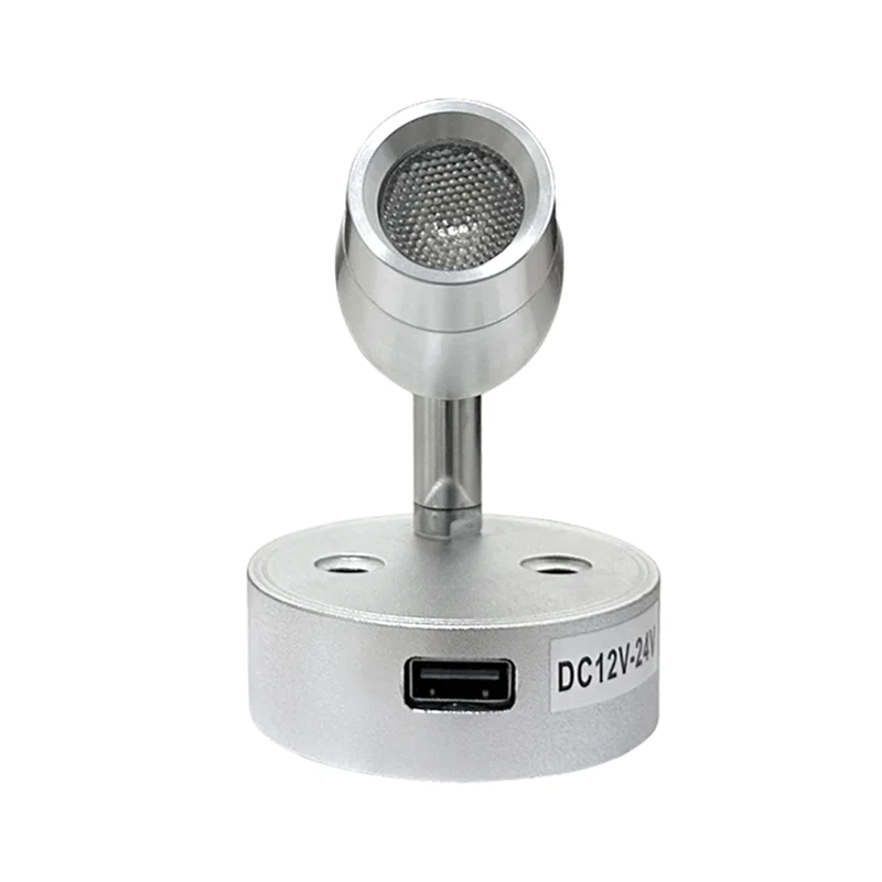 

USB-светильники для автодома, внутренняя лампа для чтения, светодиодная прикроватная лампа, 3 Вт, настенное бра для автодома, светильники, вращающиеся точечные светильники, замена