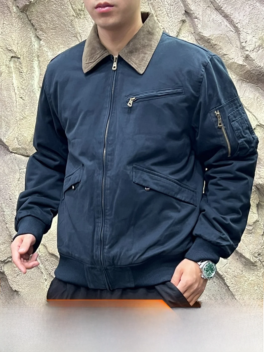 American Style Thickened Cotton Washed Tank Jacket Outerwear for Men Warmth Windproof Autumn Winter Standard Fit Casual Style