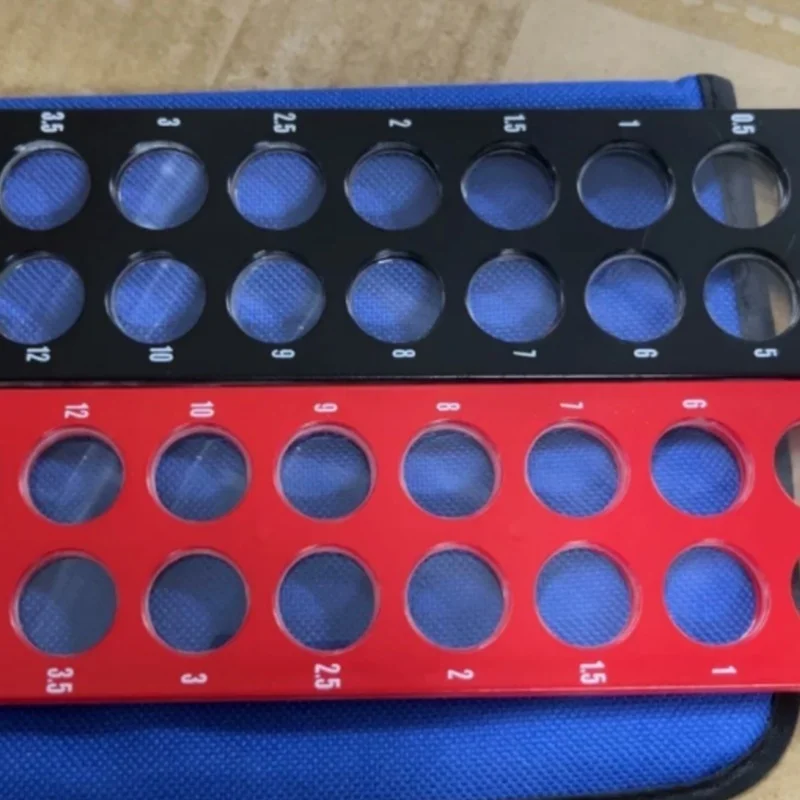 Red Black Optometry Bar Lens 32 Holes  Vision Screening Test Lens Optical Shop Diopter  Visual Acuity Inspection Accessory