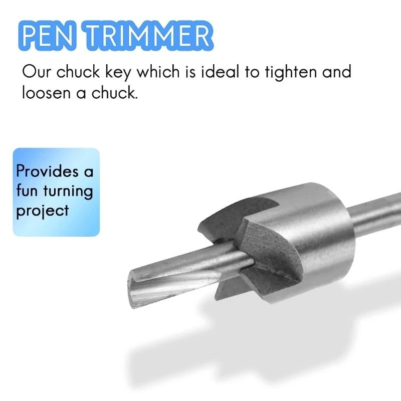 

7Piece Pen Mill Set with 3/4" Cutting Head and Cutter Shafts Pen Barrel