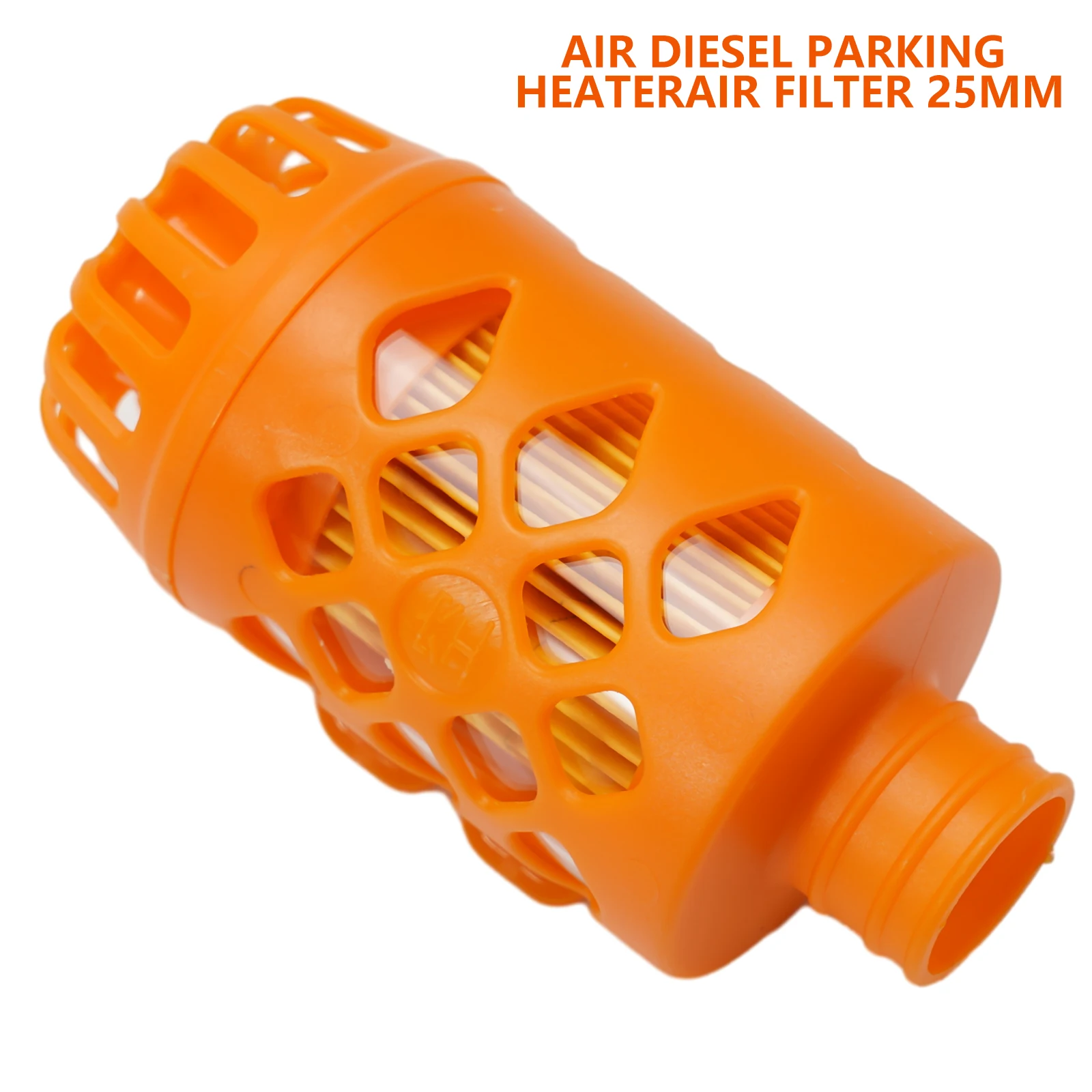 Improve Heating Efficiency with 25mm Air Diesel Parking Heater Intake Filter  Orange Finish Keep Your System Clean