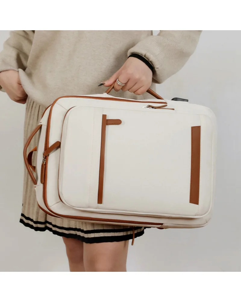 

Multi functional expandable backpack with wet dry separation built for short trips and commutes