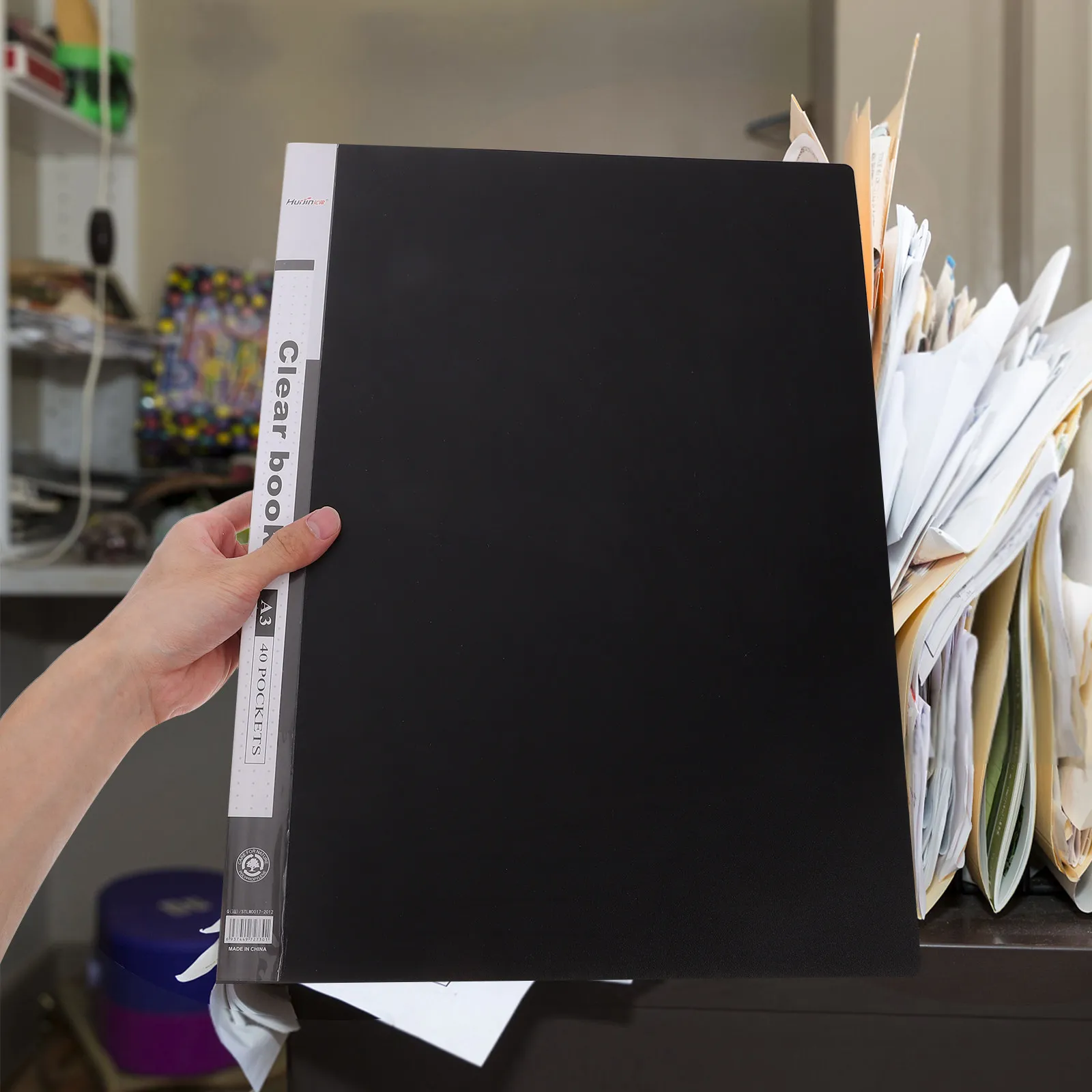 

Папка-органайзер А3 из пластика для документов, портфолио, прозрачные файлы-протекторы для художественных работ, нот, чертежей, отчетов