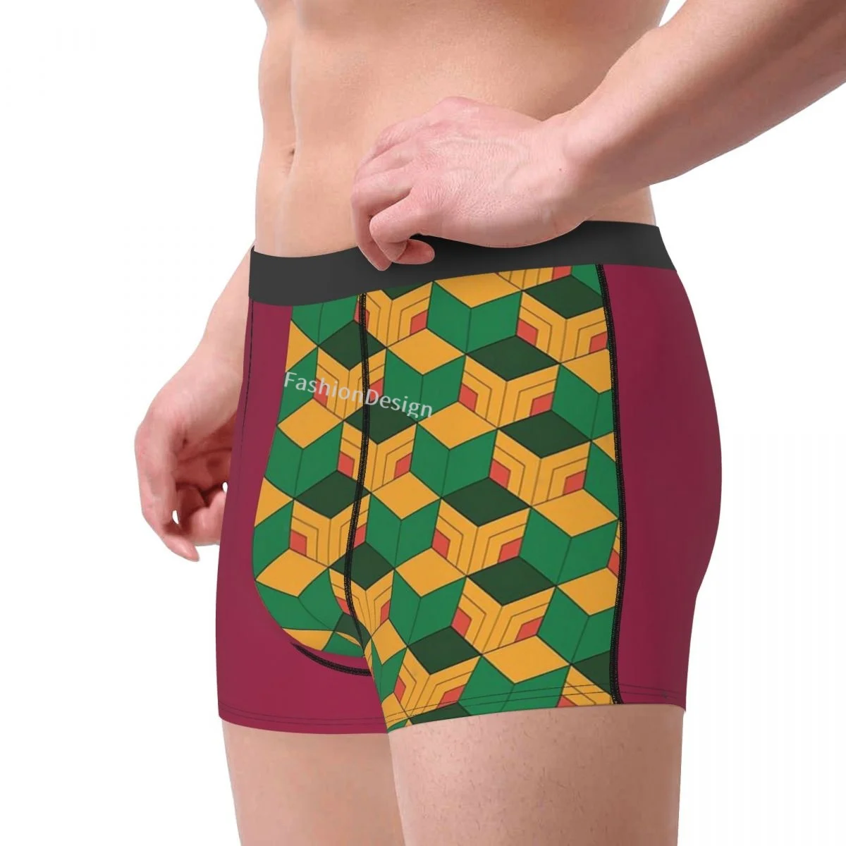 Giyuu Tomioka Pattern Demon Slayer By Raven Underpants Cotton Panties Man Underwear Ventilate Shorts Boxer Briefs