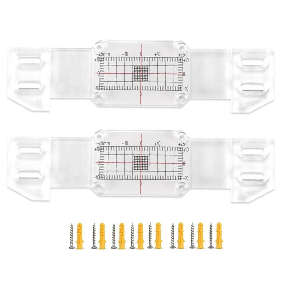 

2set Standard Crack Monitors Easy-to-read Plus Tell-Tale Corner Crack Monitors Crack Monitoring Record For The Crack