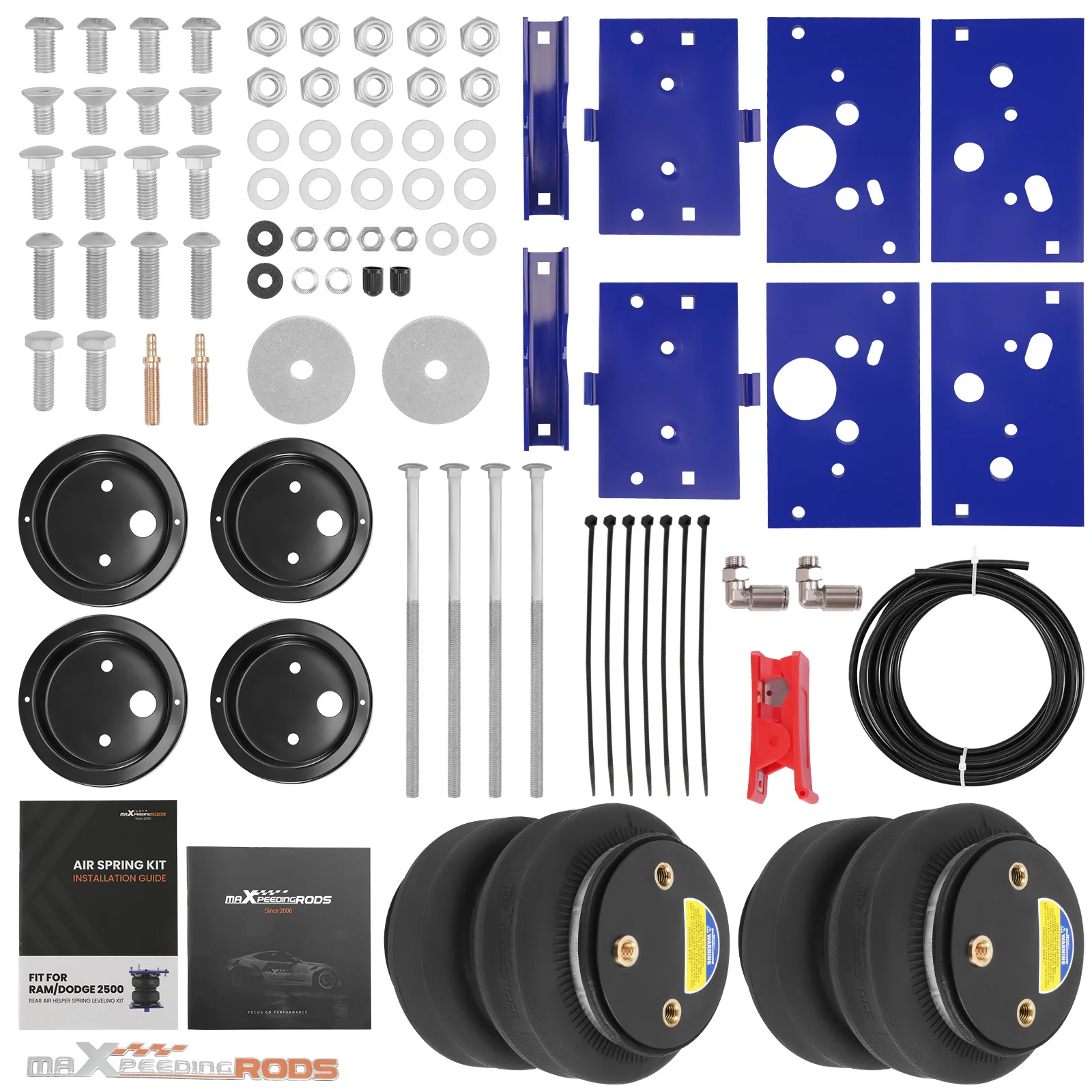 

Air Suspension Bags Kit Rear For Dodge Ram 2500 2WD 4WD 2014 - 2025 Air Spring Suspension Kit